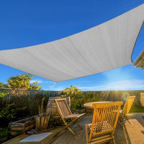 HDPE Sunshade Sail (10'x13') (Colors: Light Grey)