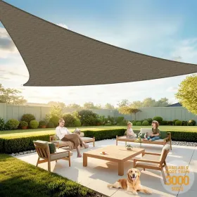 HDPE Sunshade Sail (10'x10'x14') (Colors: Mocha)