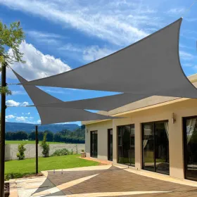 HDPE Sunshade Sail (10'x10'x14') (Colors: Dark Grey)