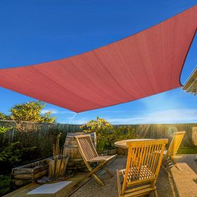 HDPE Sunshade Sail (10'x13') (Colors: Rust Red)