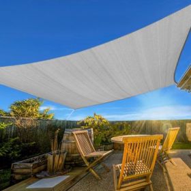 HDPE Sunshade Sail (10'x10') (Colors: Light Grey)